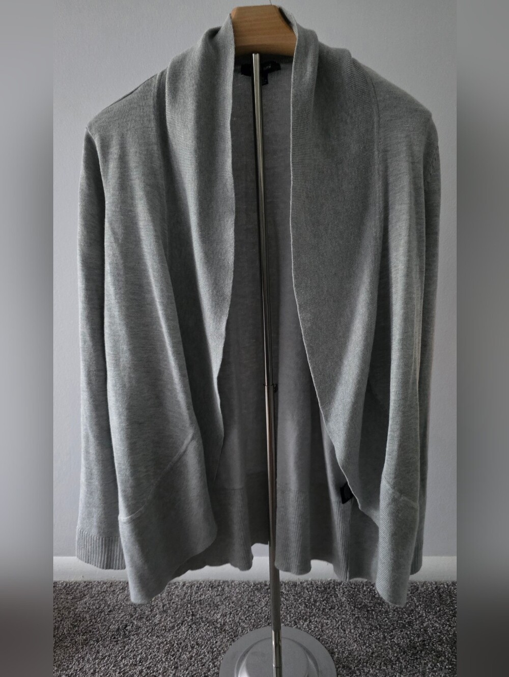 Verve Ami Light Gray Open Cardigan